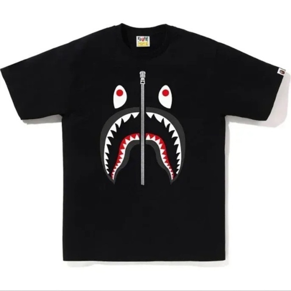 BAPE MENS SHARK HEAD T-SHIRT NWT